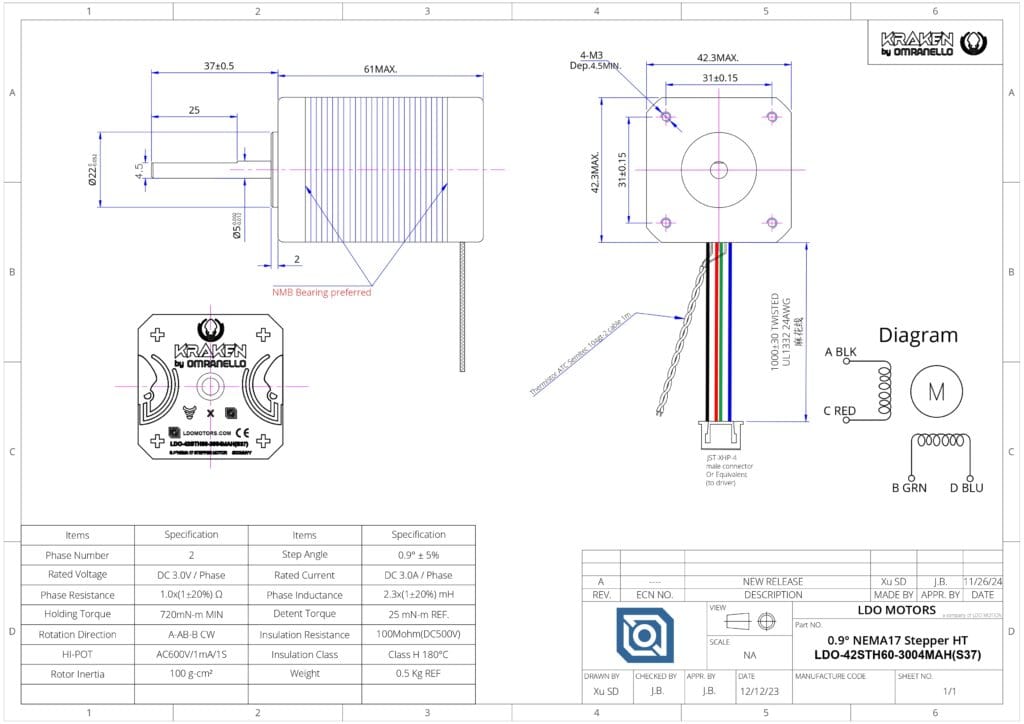 LDO-42STH60-3004MAH Datasheet 